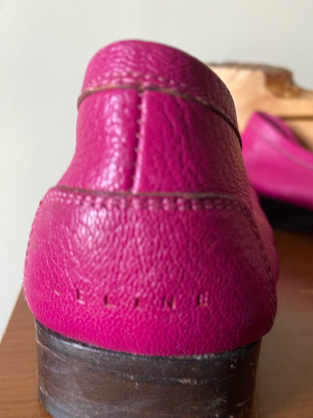 Vintage Celine Pink Leather Loafers - Picture 9 of 9